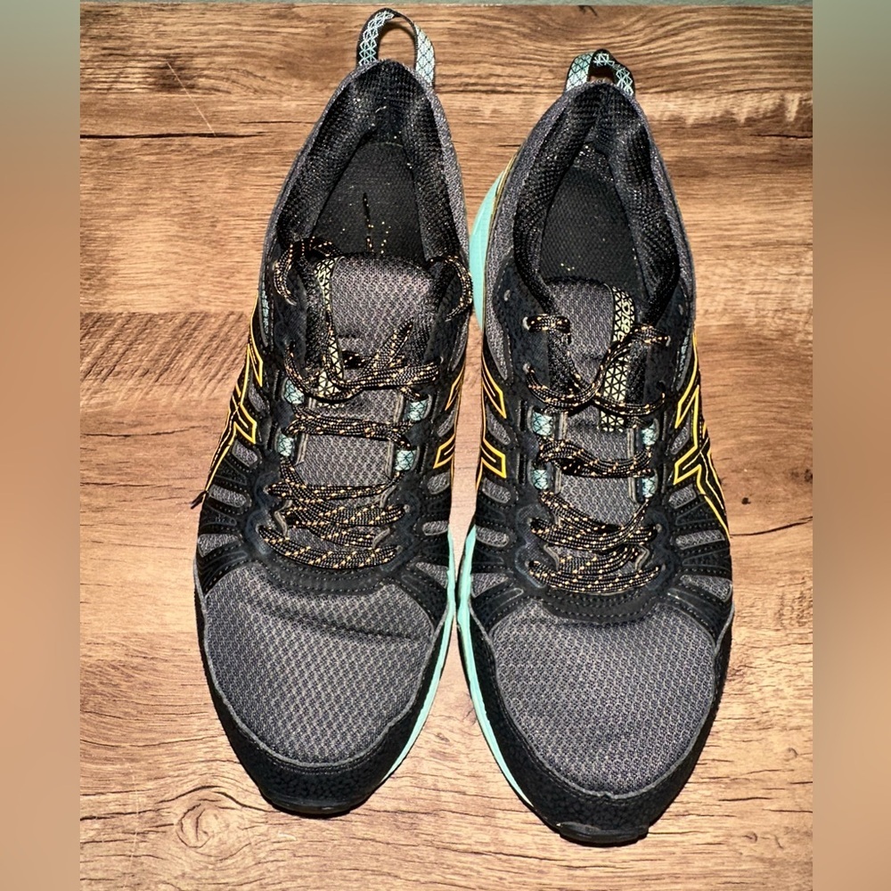 ASICS GEL-Venture 7 Women's Sz 8 Running Shoes Black/Green S1003-1030 - Picture 7 of 9